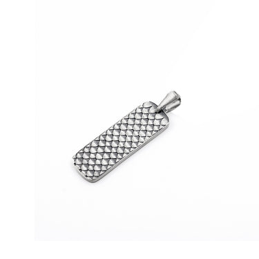 Draconique - Sterling Silver Men's Tag Pendant
