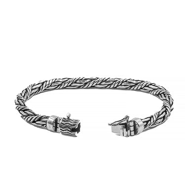 Twine - Oxidized Sterling Silver Men's Bracelet