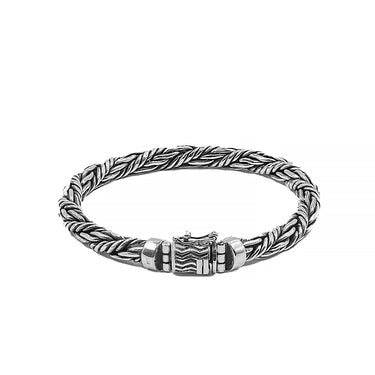 Twine - Oxidized Sterling Silver Men's Bracelet