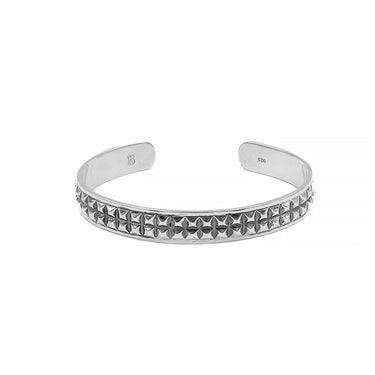 Fyre cuff bracelet in oxidixed 925 sterling silver