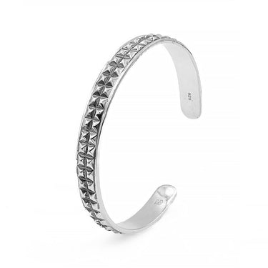 Fyre cuff bracelet in oxidixed 925 sterling silver