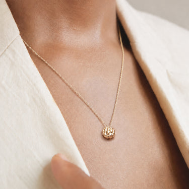 Minimal Dragon Scale Pendant in 925 Sterling Silver
