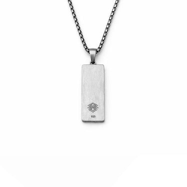 Draconique 2 - Sterling Silver Men's Tag Pendant
