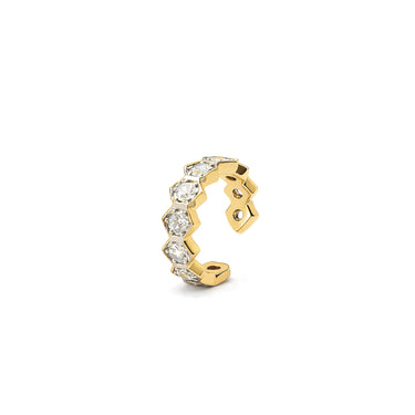 Hexa Ear Cuff-Gold