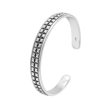 Fyre cuff bracelet in oxidixed 925 sterling silver