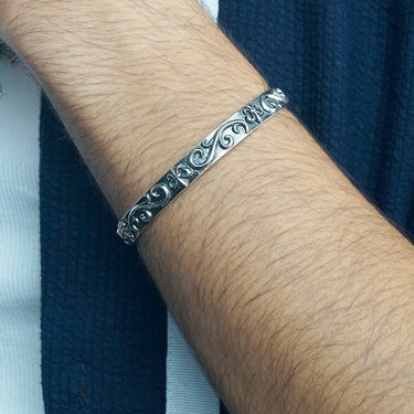 Triben - Sterling Silver Men's Cuff Bracelet