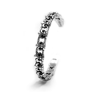 Fleura - Sterling Silver Men's Cuff Bracelet