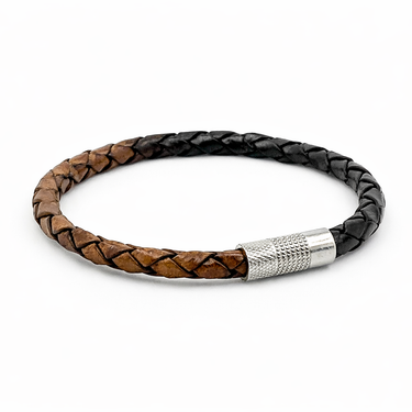 5mm Round bracelet in Genuine multi colour Leather