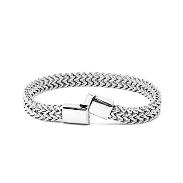 Men's Double Layer Flat Chain Bracelet