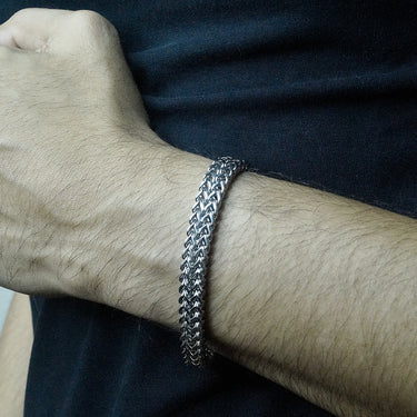 Men's Double Layer Flat Chain Bracelet