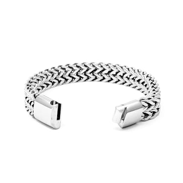 Men's Thick Double Layer Flat Chain Bracelet