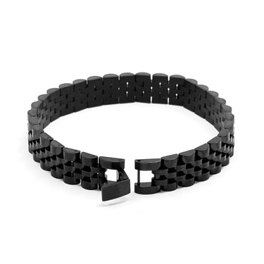 Men's Watch link Bracelet in Black