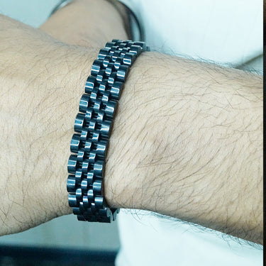 Men's Watch link Bracelet in Black