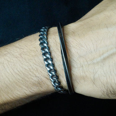 Classic Oxidixed Kada in matted finish