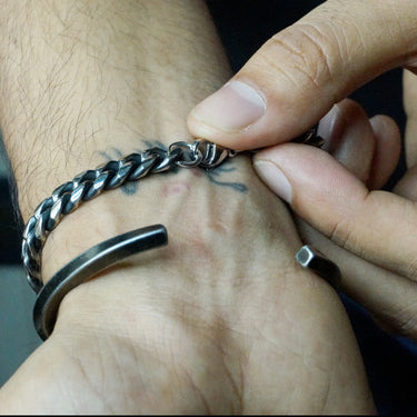 Classic Oxidixed Kada in matted finish