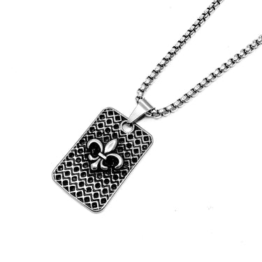 Fleur de lis Tag pendant