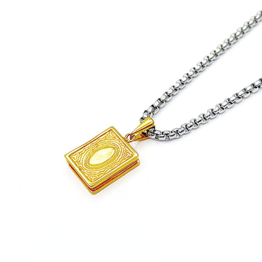 Secret Gold Book Pendant chain