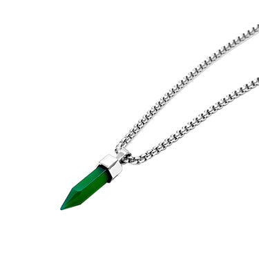 Multi shade Onyx pendant in Pencil cut