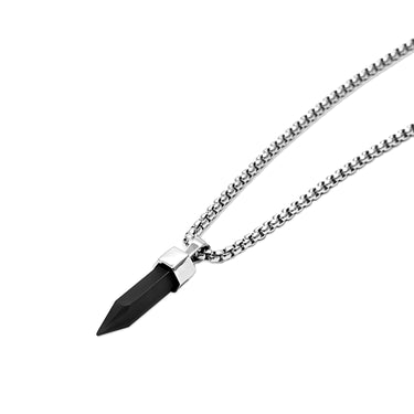 Multi shade Onyx pendant in Pencil cut