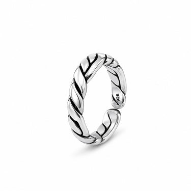 The Labyrinth Weave - Sterling Silver Men's Ring