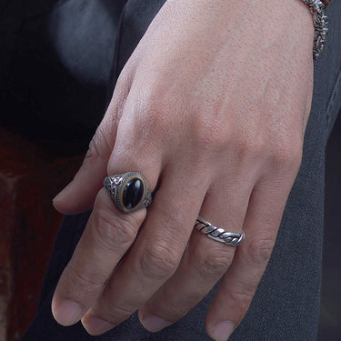 The Labyrinth Weave - Sterling Silver Men's Ring