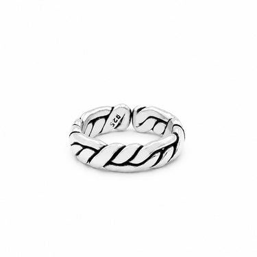 The Labyrinth Weave - Sterling Silver Men's Ring