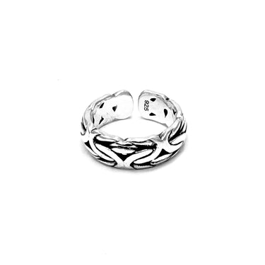 BYZAN- Hand woven Adjustable ring in Sterling Silver