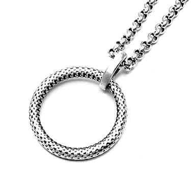 Draconique circle pendant in 925 sterling silver