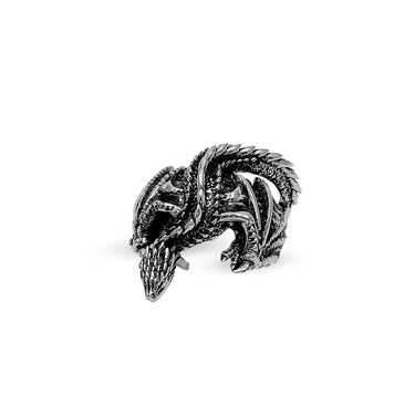 Drogon -  3D Dragon ring in sterling silver