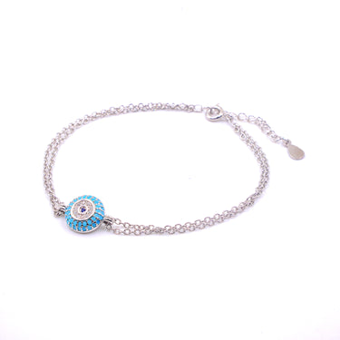 Evil eye stone bracelet