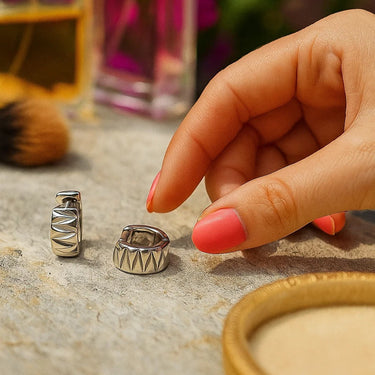 Pyramid mini Bali Earrings