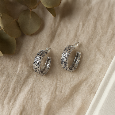 Ornate Filigree Hoop Earrings