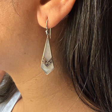 Geo Grace Shell Earrings