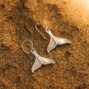 Whale Tail Shell Earrings