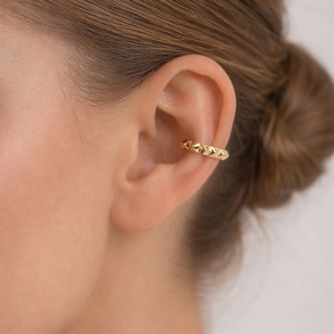 Pyramid Ear Cuff - Gold finish
