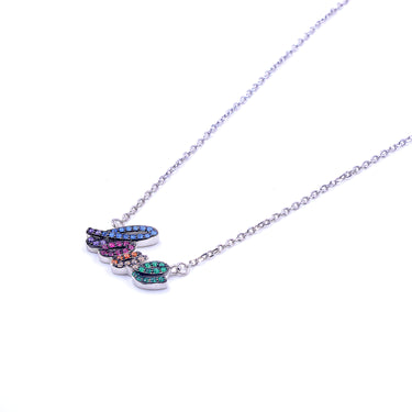 Love Multi diamond pendant