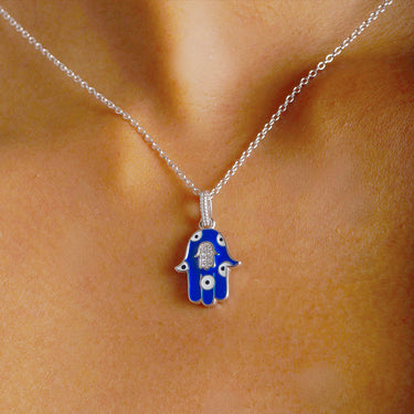 Hamsa hand Diamond Pendant