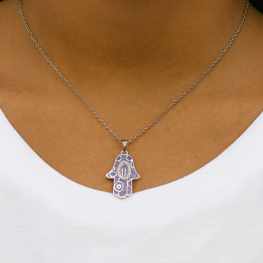 Hamsa hand Diamond Pendant