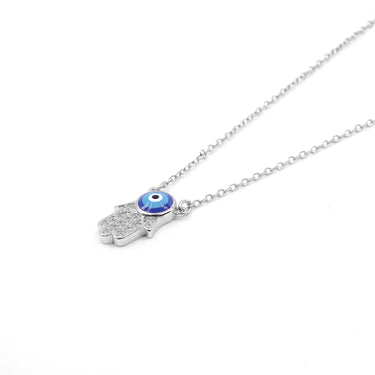 Hamsa hand evil eye Diamond Pendant