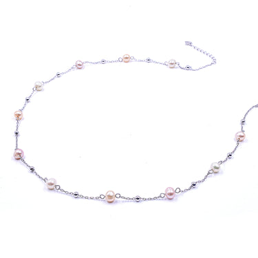 Multi colour pearl Neckalce