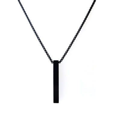 Minimalist Rectangular Engravable Bar pendant